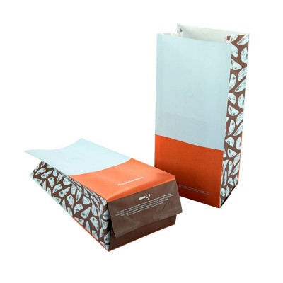 New Design Accepted Customization Envelope Paper Packaging Bags with Valve for Coffee Bean and Food