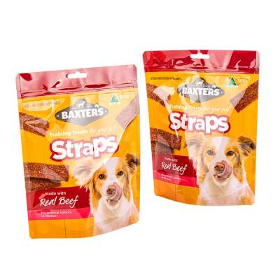 OEM Custom Printed Stand up Pet Cat Dog Food Treat Pouch Packaging Bags