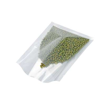 100% food grade small laminated front clear plastic bag packaging for grains nuts spice