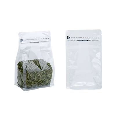 No Design PLA PBAT Custom Plastic Transparent Pouches for Herbs and Powder