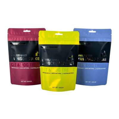 Various Color Custom Plastic Stand up Food Ziplock Pouch Packaging Bags with Zipper