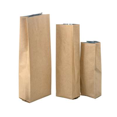 Strength Factory OEM Custom Washable Kraft Paper Coffee Bag Brown Packaging